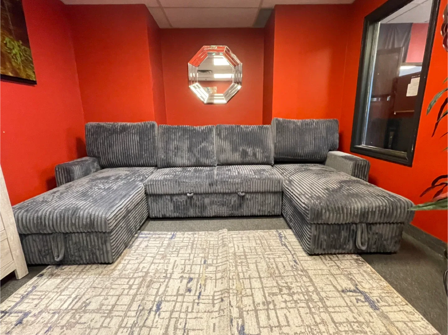 Grey Sectional Sofa with Storage image indicator(5)