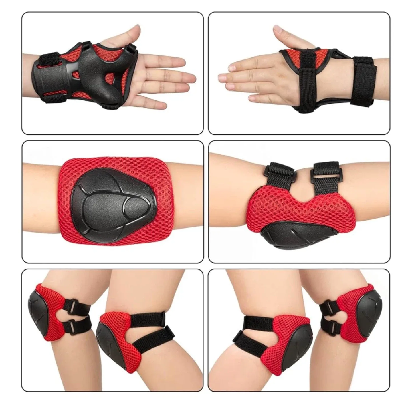 Kids Protective Gear Set - Knee, Elbow, Wrist Pads image indicator(7)