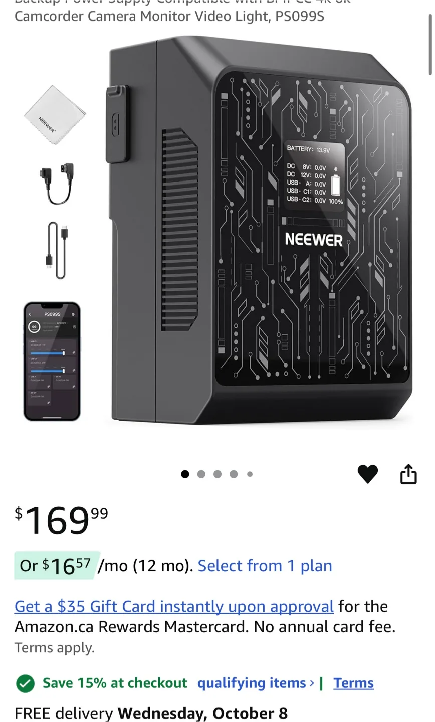 Neewer PS099S Mini V Lock Battery image indicator(4)