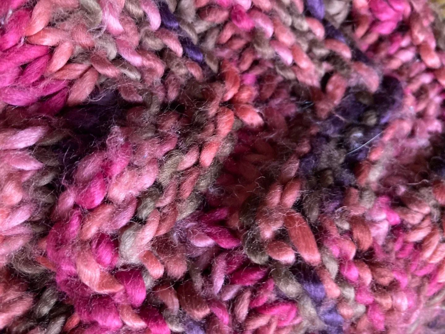 Fashion Knit Beanie - Multicolour Pink & Purple image indicator(4)