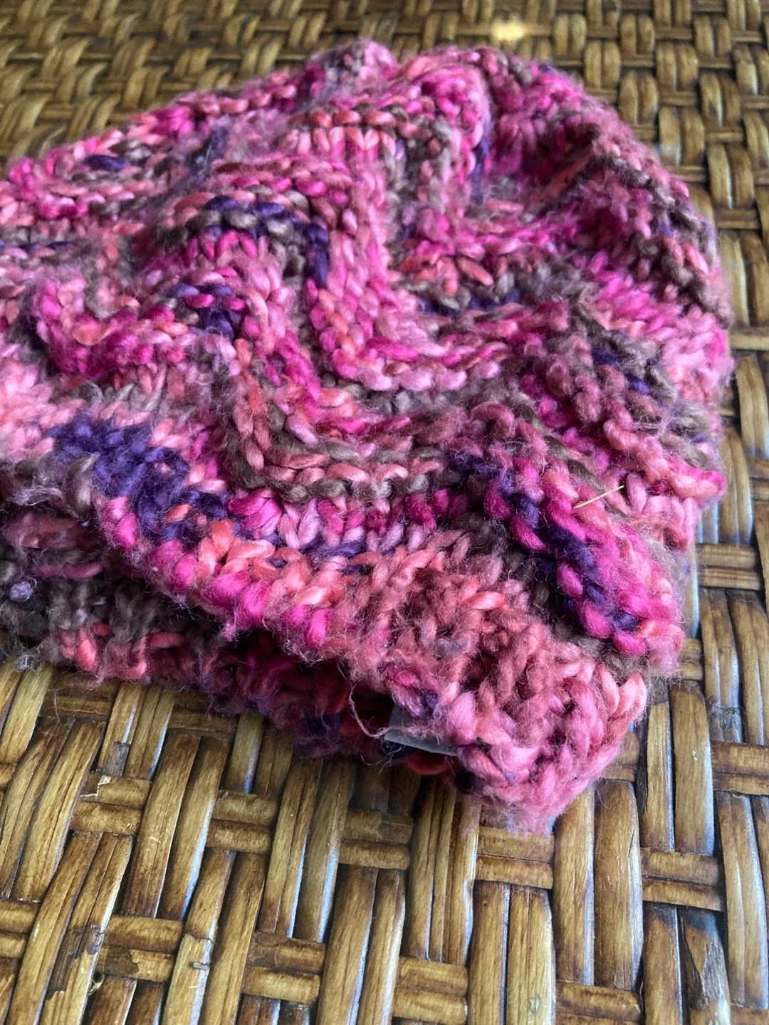 Fashion Knit Beanie - Multicolour Pink & Purple image indicator(2)