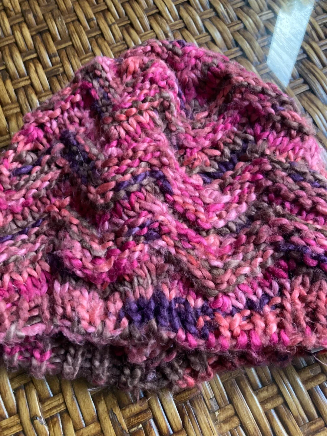 Fashion Knit Beanie - Multicolour Pink & Purple image indicator(3)
