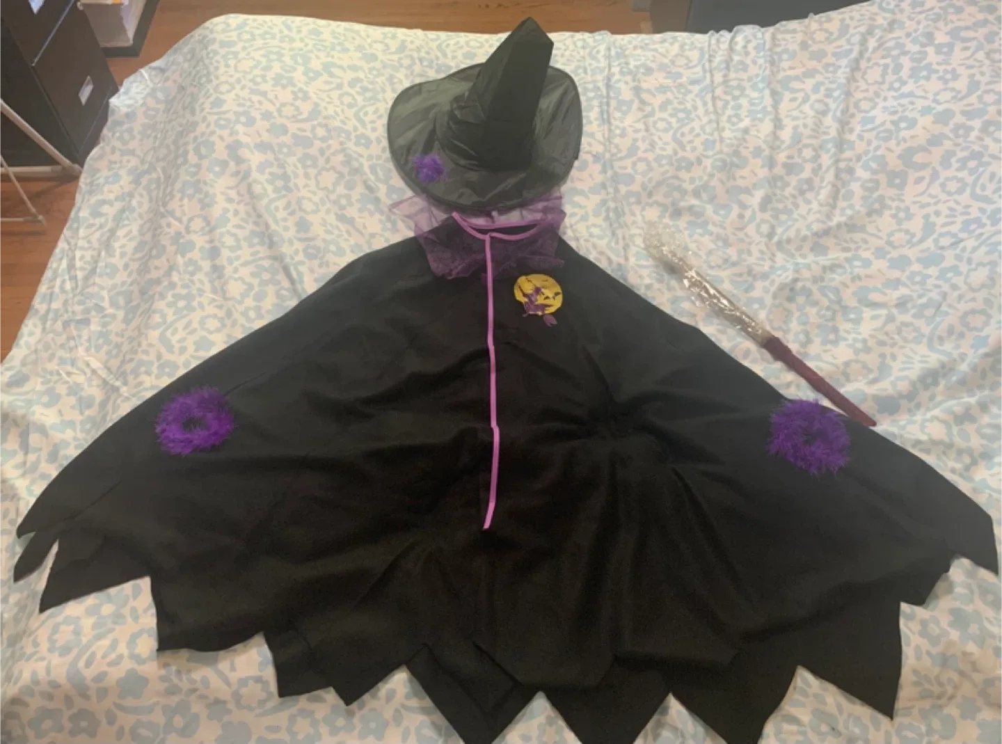 Witch Costume - Hat, Cape and Wand thumbnail