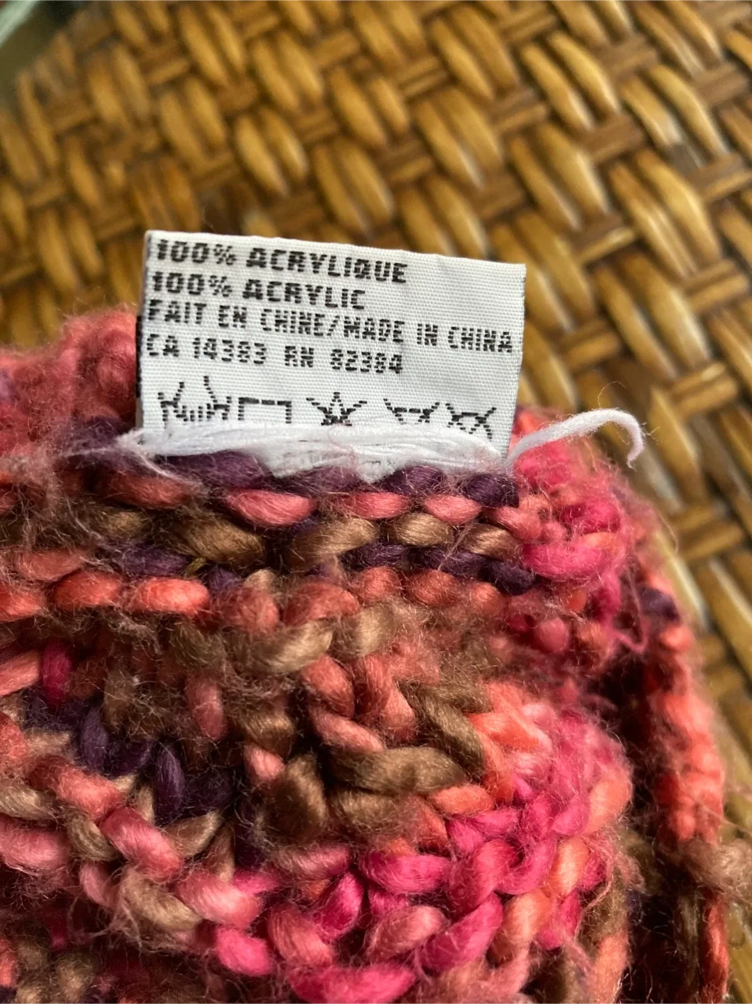 Fashion Knit Beanie - Multicolour Pink & Purple image indicator(6)