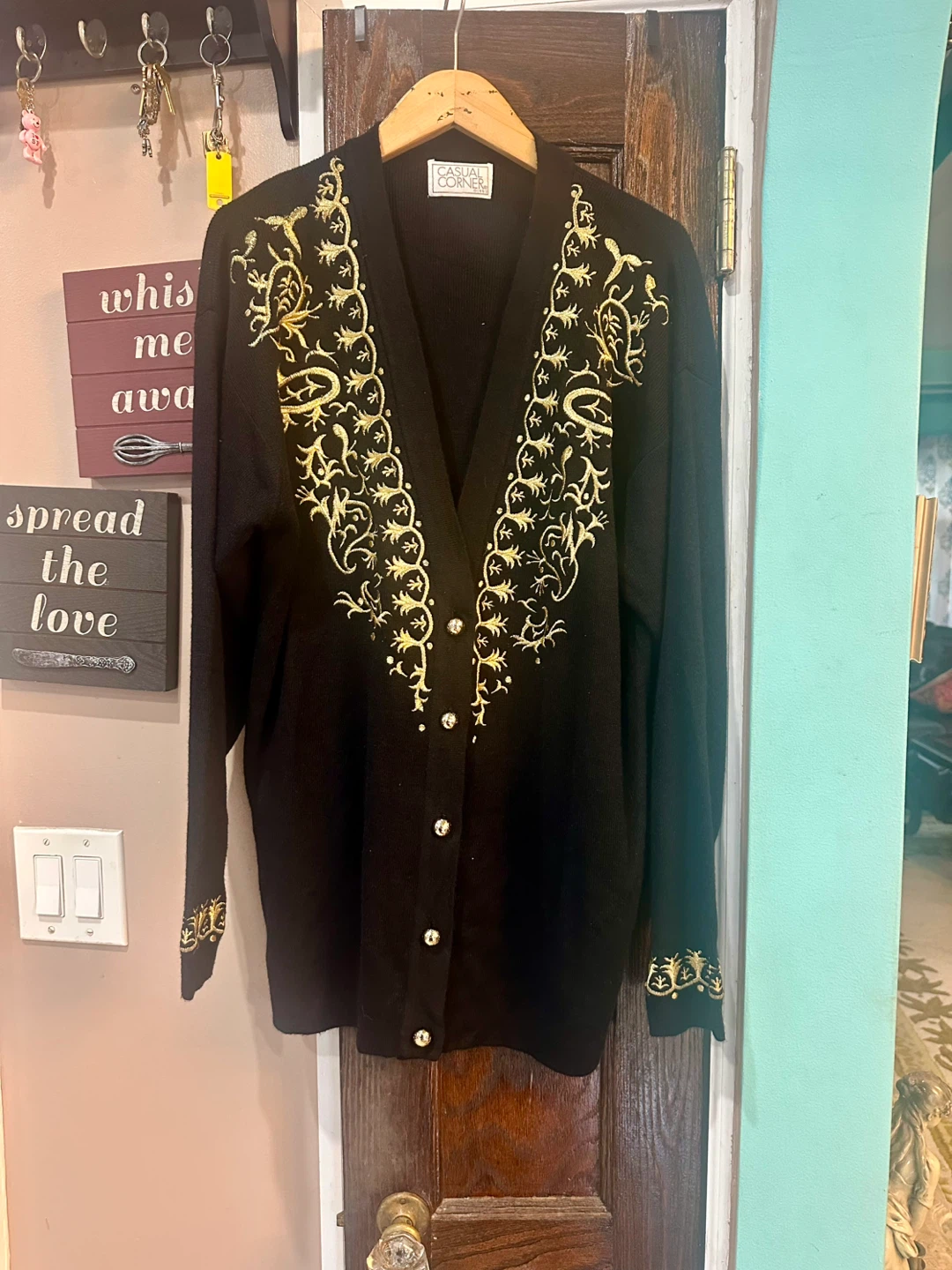 Casual Corner Black Cardigan size L