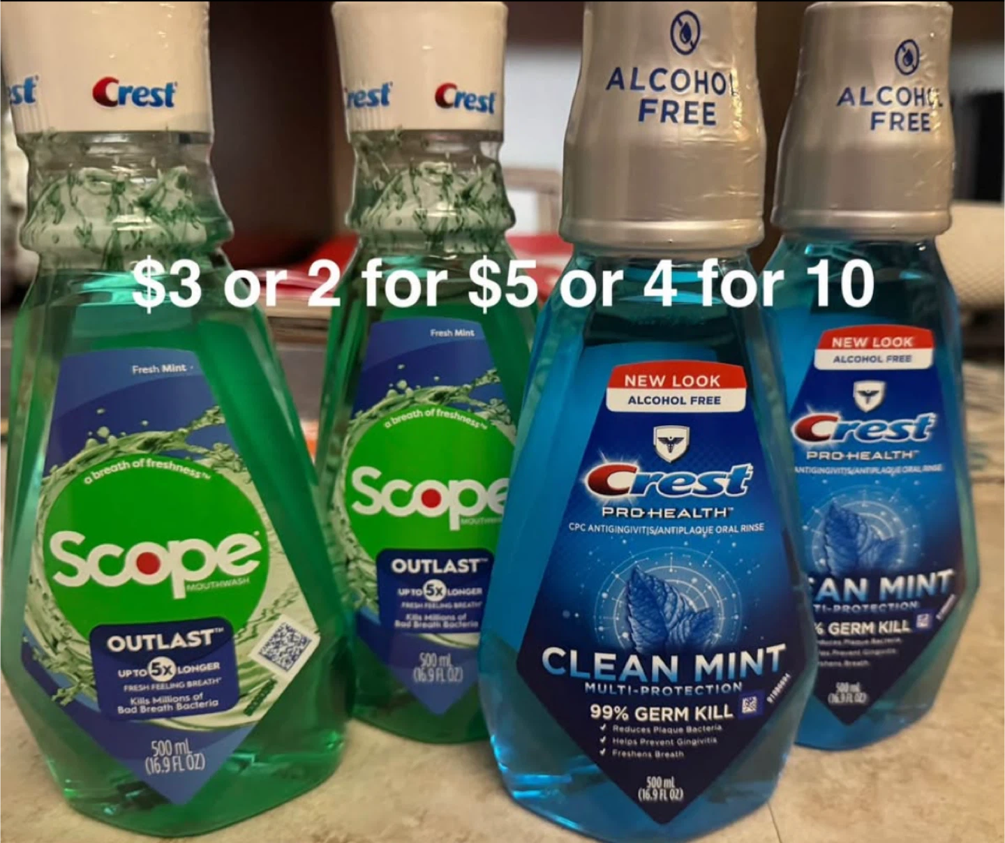 Crest & Scope Mouthwash - 500ml