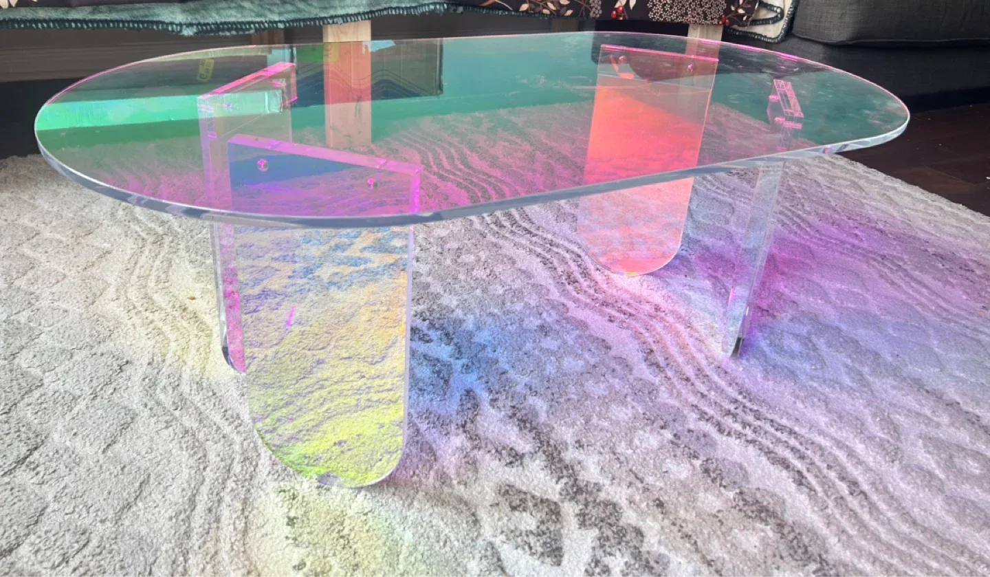 Artloge Iridescent Acrylic Coffee Table image indicator(5)