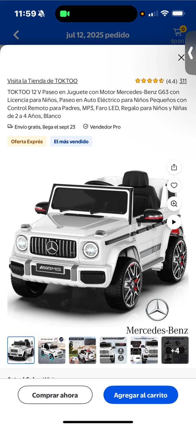 TOKTOO Mercedes-Benz G63 Ride-On Car