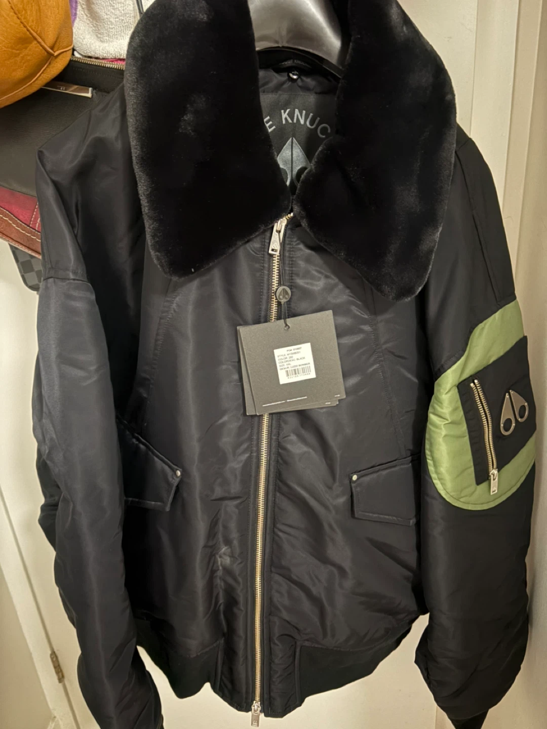 Moose Knuckles Bomber Jacket, Black - photo 2