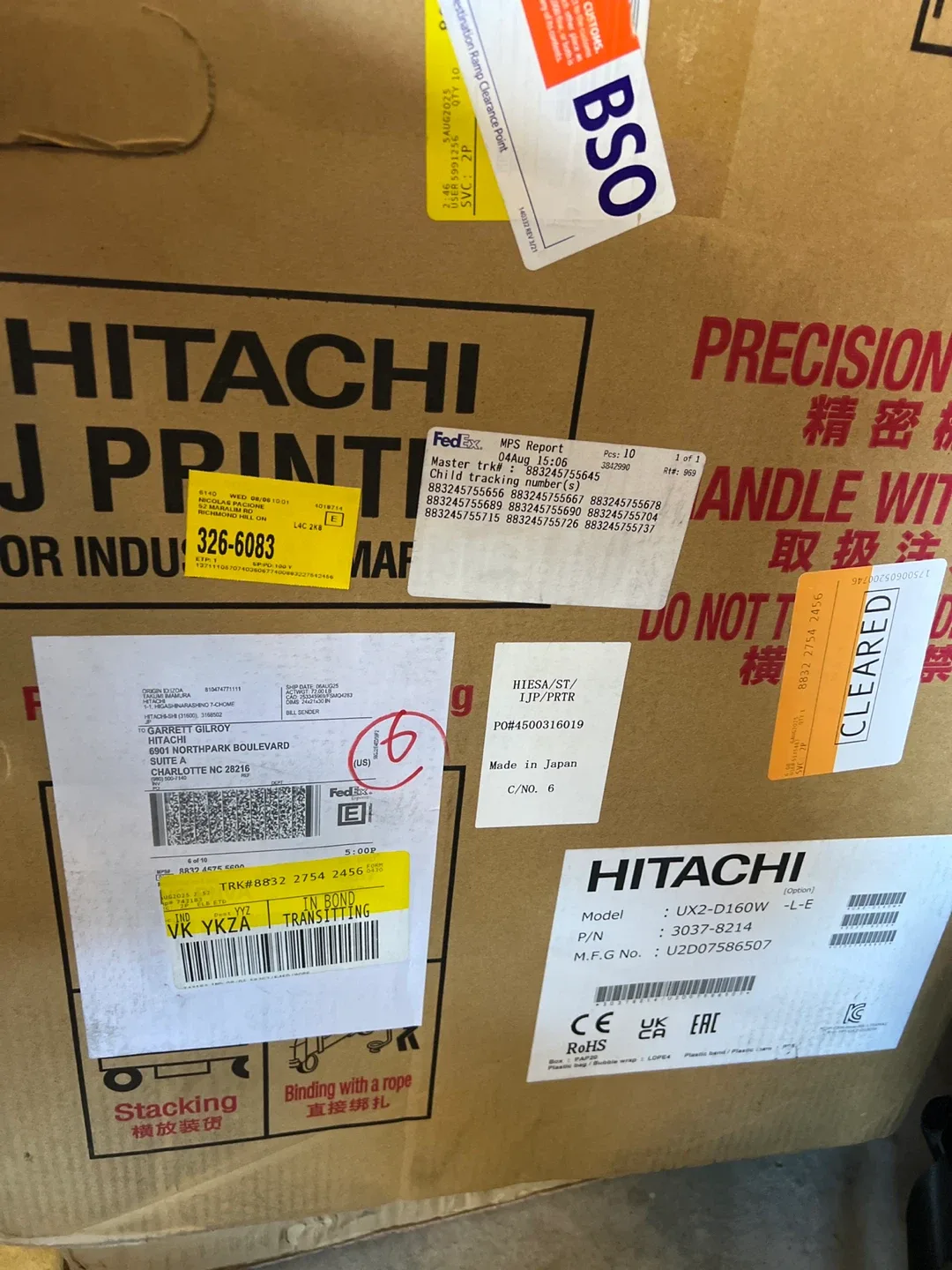 Brand New Hitachi UX2-D160W Industrial Inkjet Printer image indicator(2)