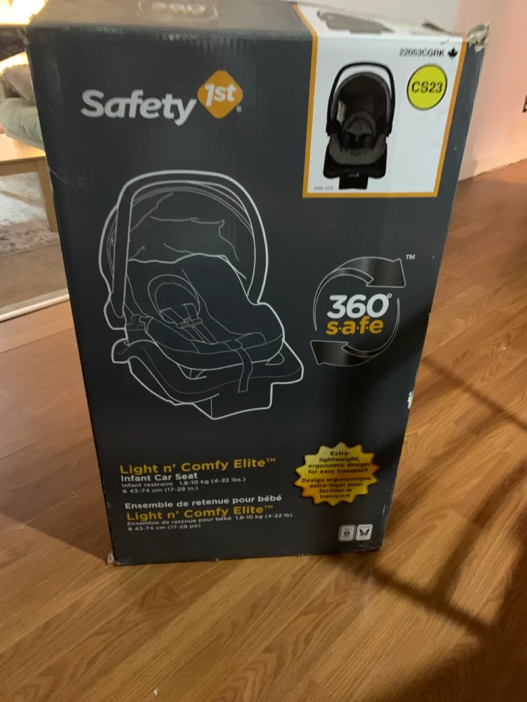 Safety 1st Infant Car Seat w/Base and Box image indicator(9)