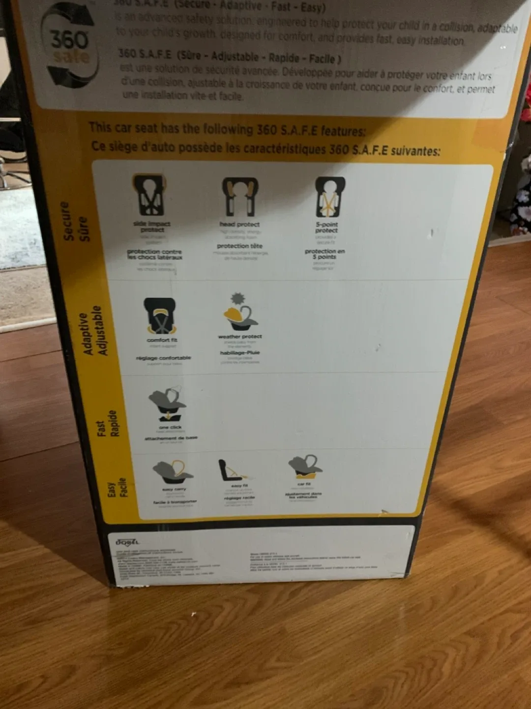 Safety 1st Infant Car Seat w/Base and Box image indicator(8)