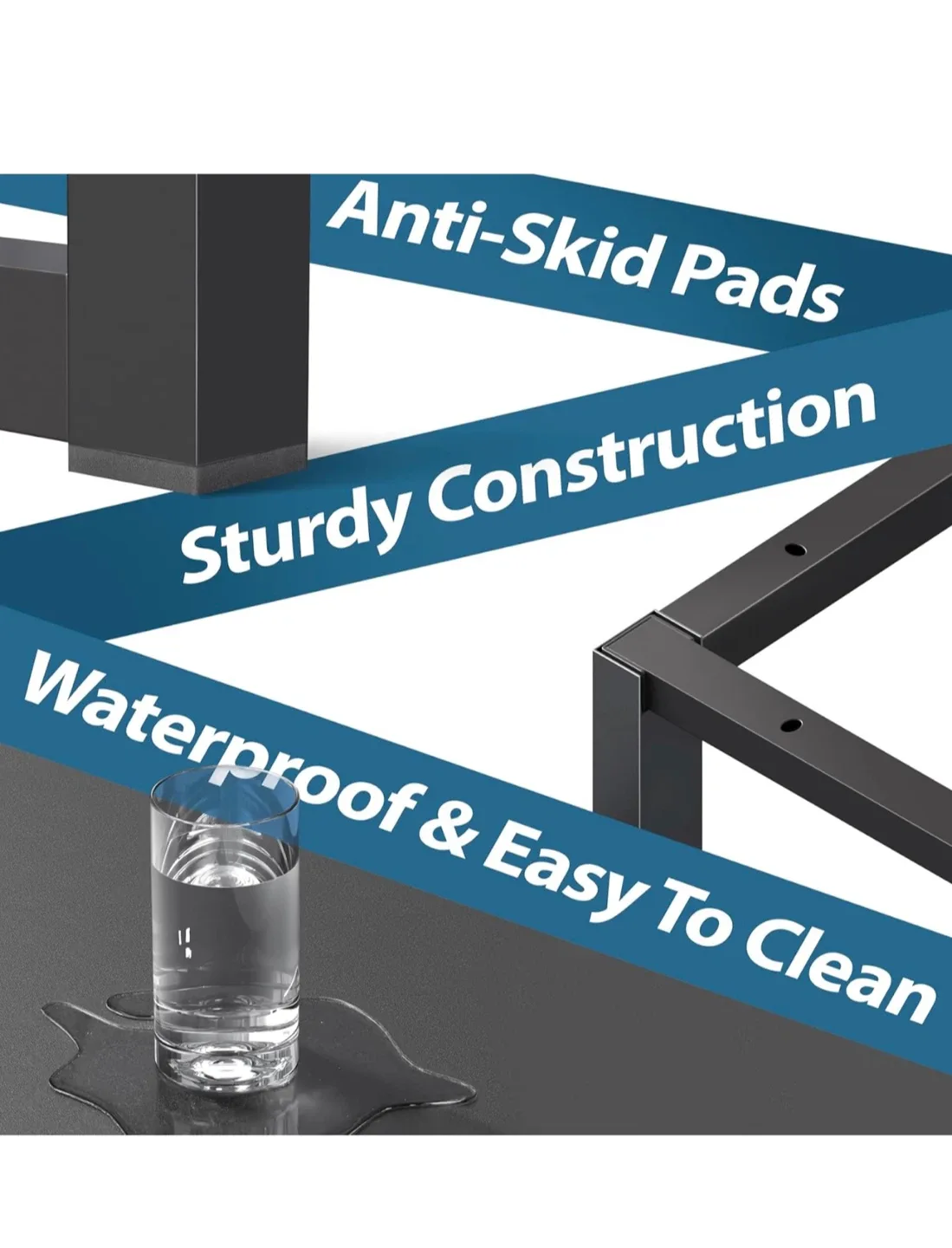 Black Computer Desk (32" x 16") image indicator(6)