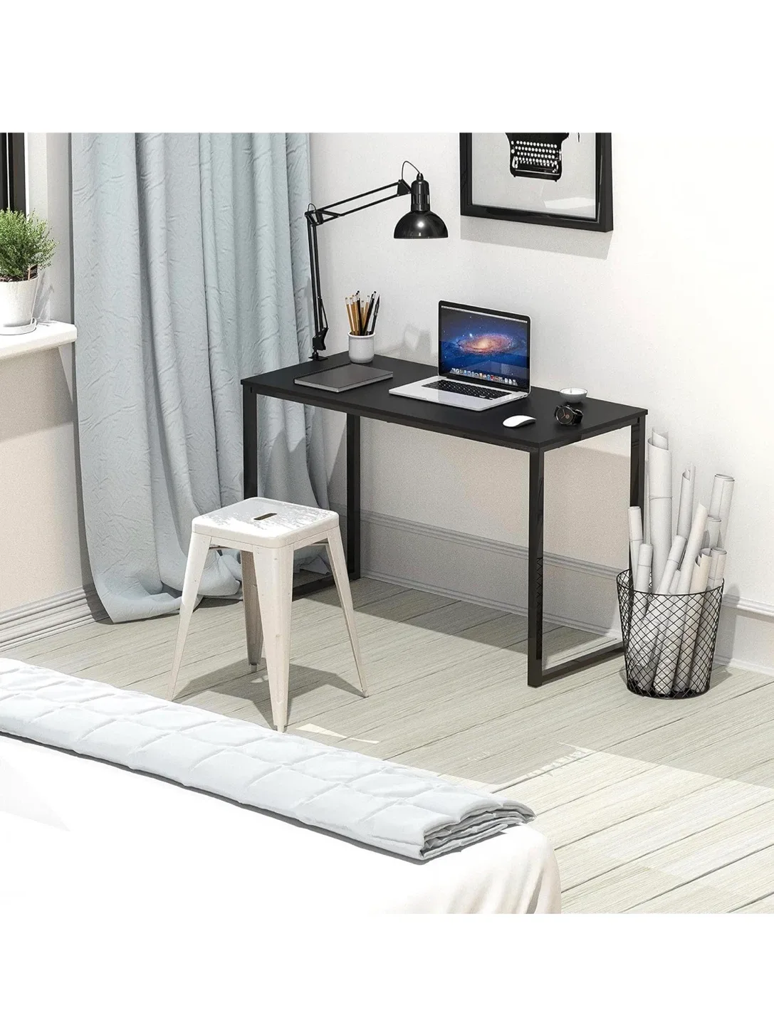 Black Computer Desk (32" x 16") image indicator(2)