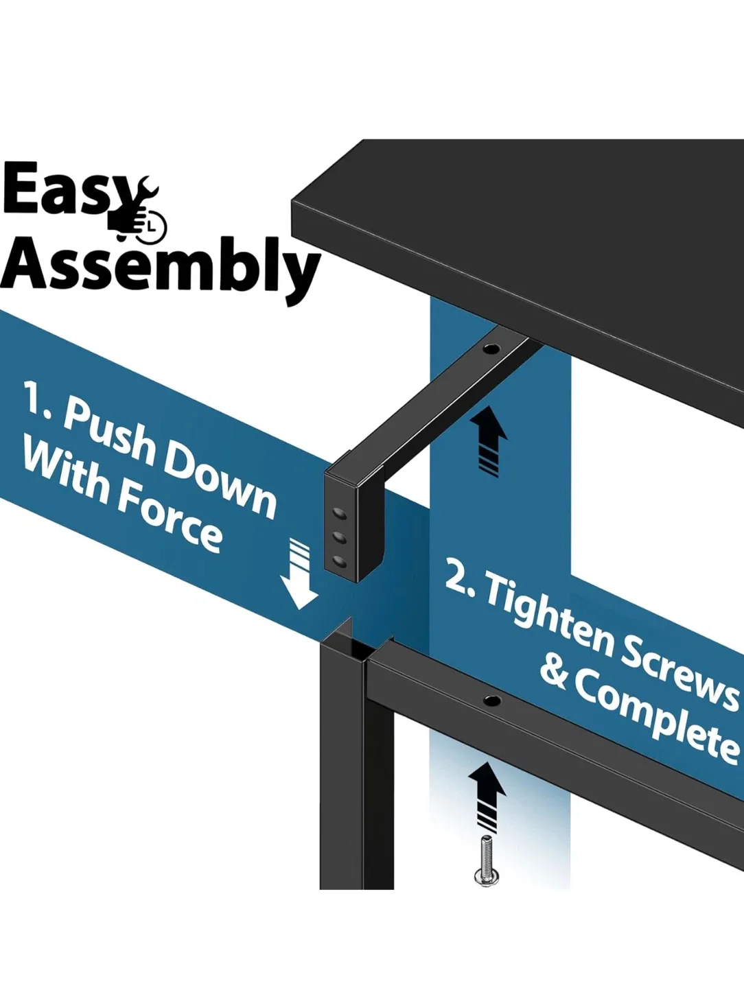 Black Computer Desk (32" x 16") image indicator(7)