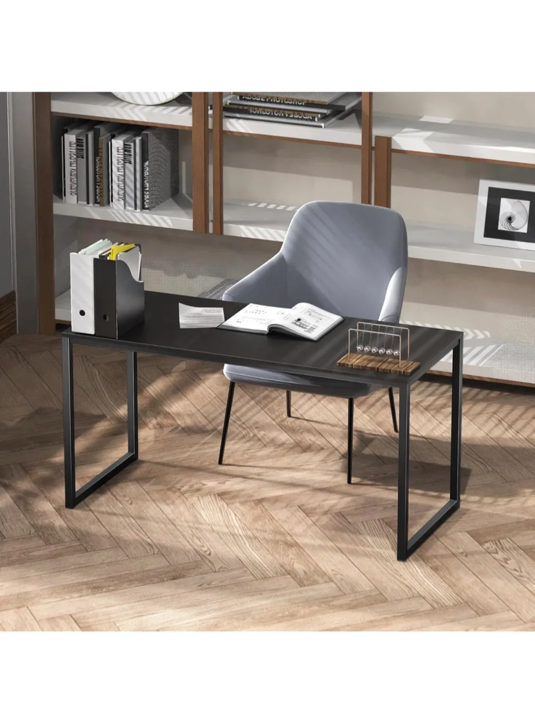 Black Computer Desk (32" x 16") image indicator(8)