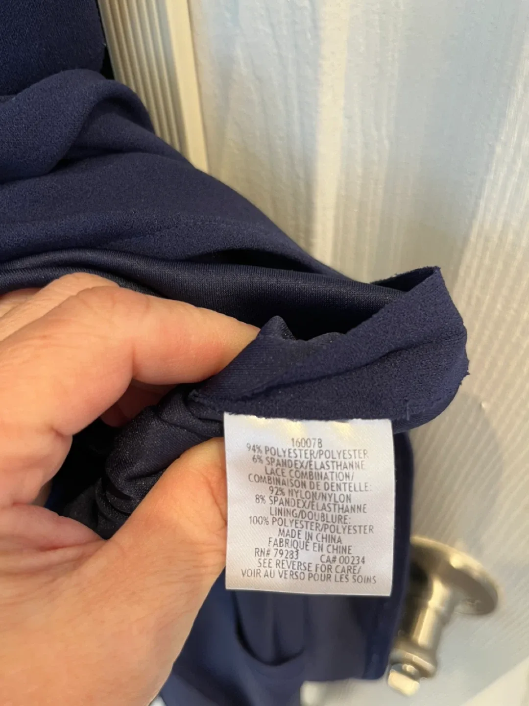 Navy Blue Gown - Size 14 image indicator(3)