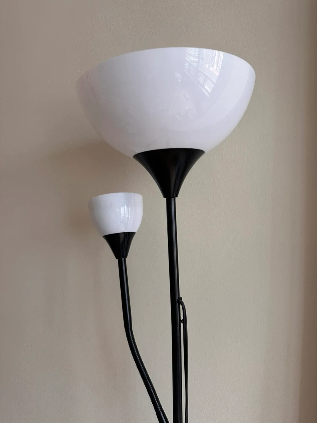 Black Floor Lamp with Reading Light thumbnail