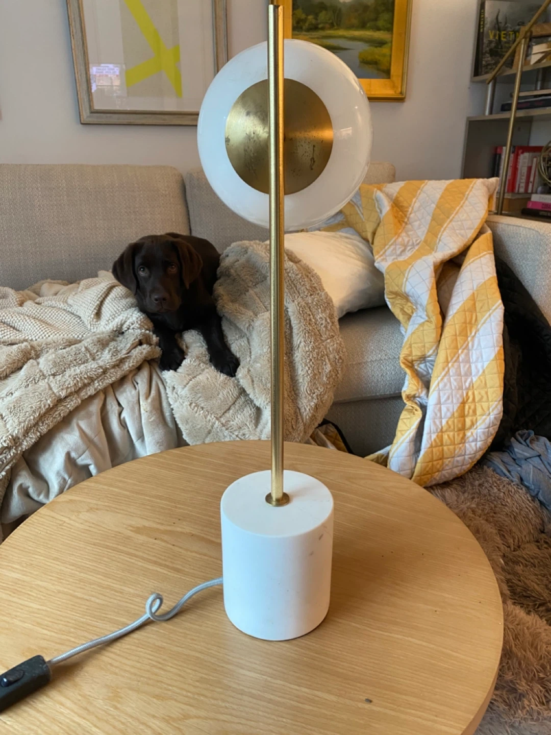 West Elm Sphere & Stem Table Lamp (22") - photo 3