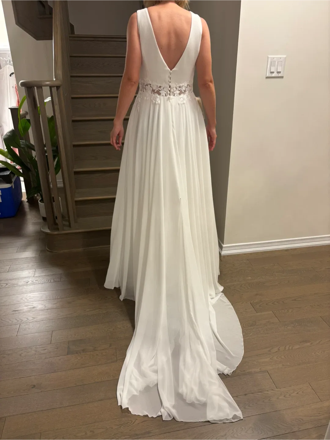 White Wedding Dress Brand New Made In Europe image indicator(6)