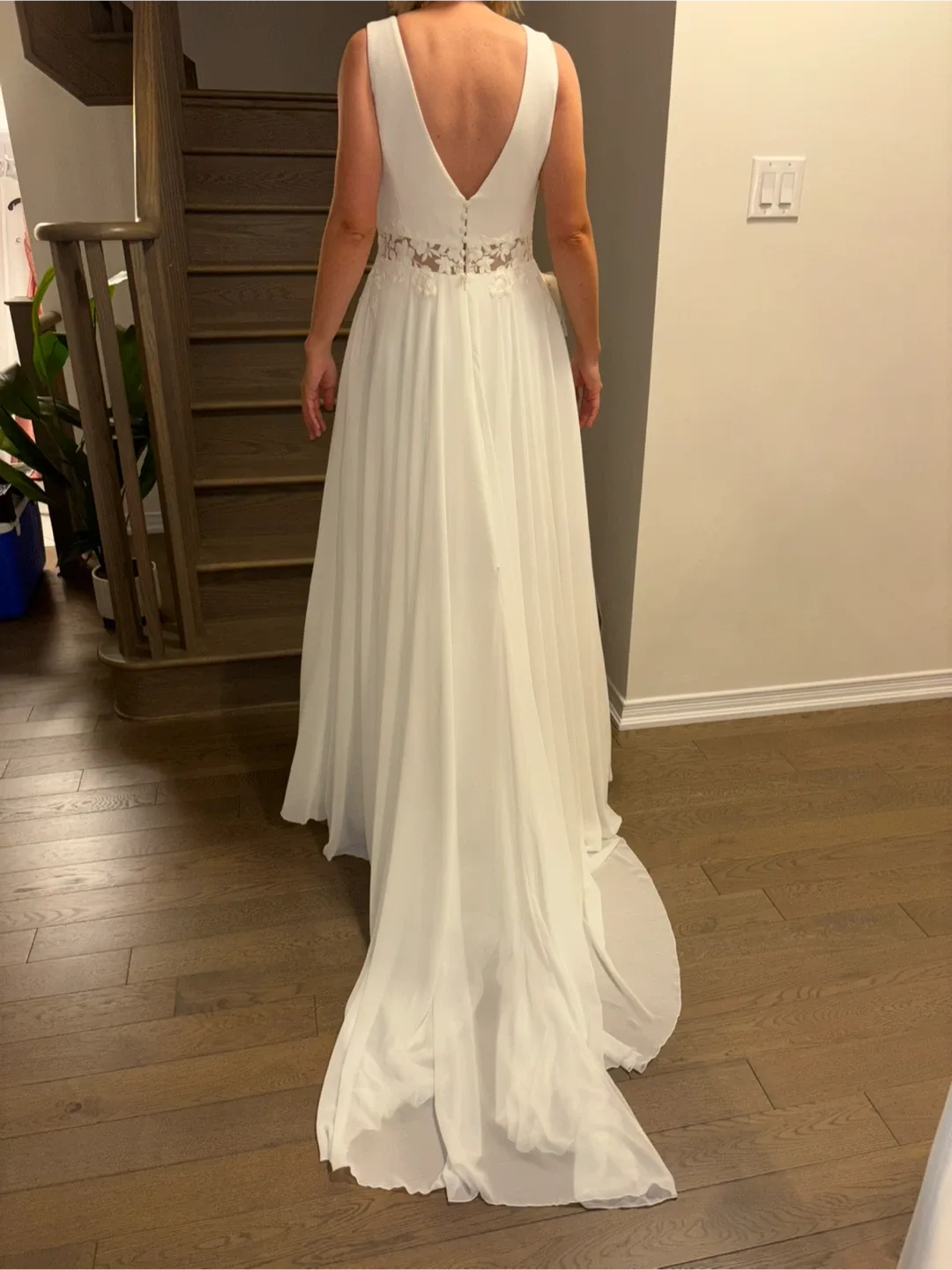 White Wedding Dress Brand New Made In Europe image indicator(7)