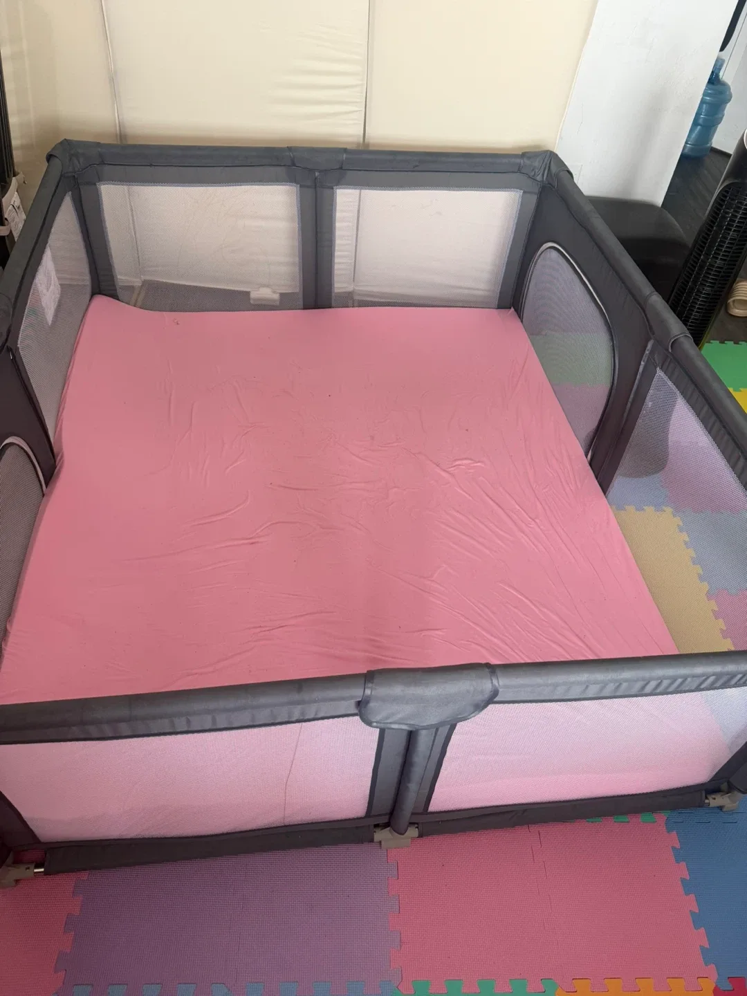 Grey Baby Playpen mat not included image indicator(6)