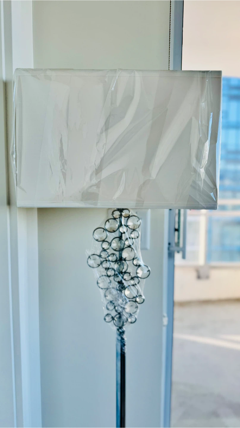 Crystal Bubble Floor Lamp - Like New!