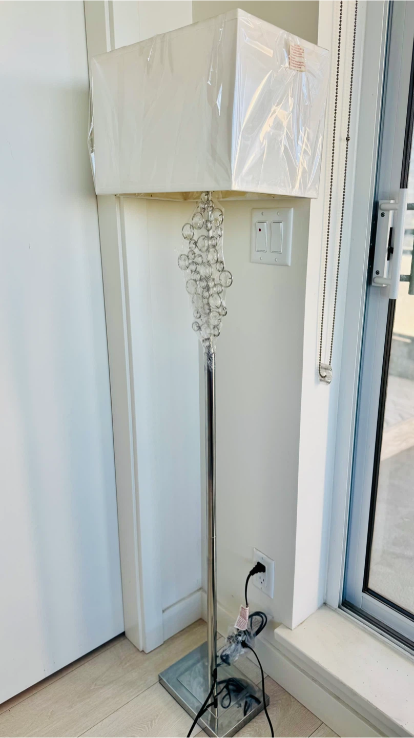 Crystal Bubble Floor Lamp - Like New! - photo 2