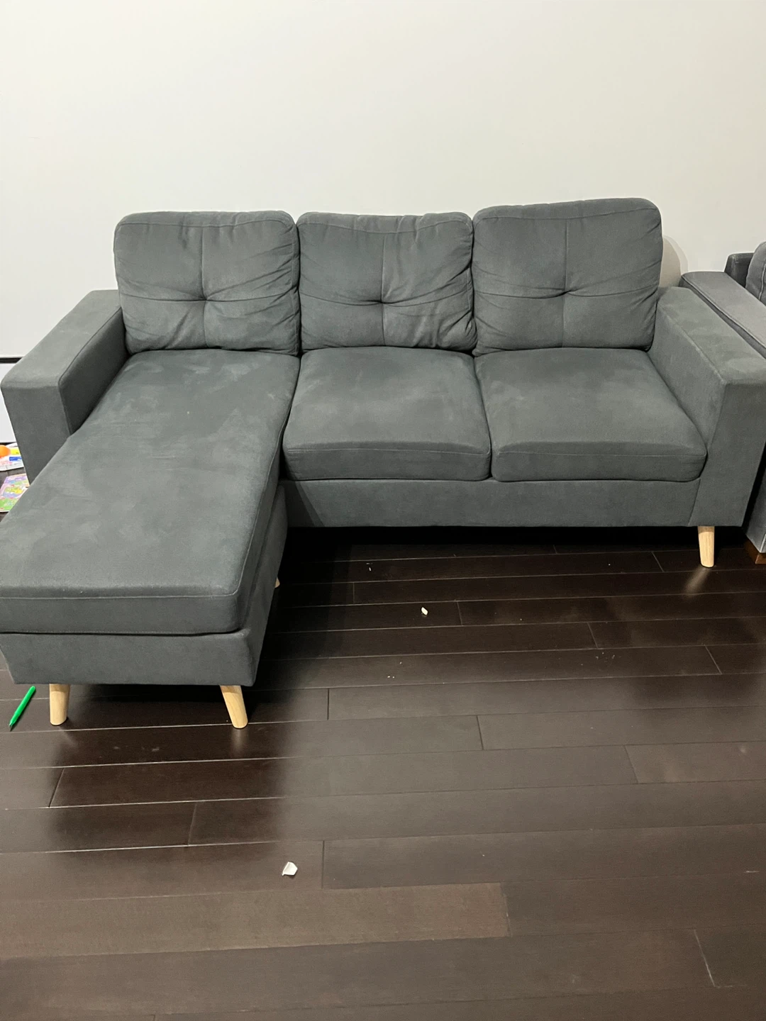 Grey Sectional Sofa with Chaise
