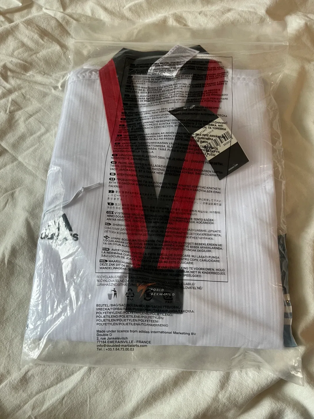 New Adidas Adi-Start Taekwondo Uniform Size 140 thumbnail