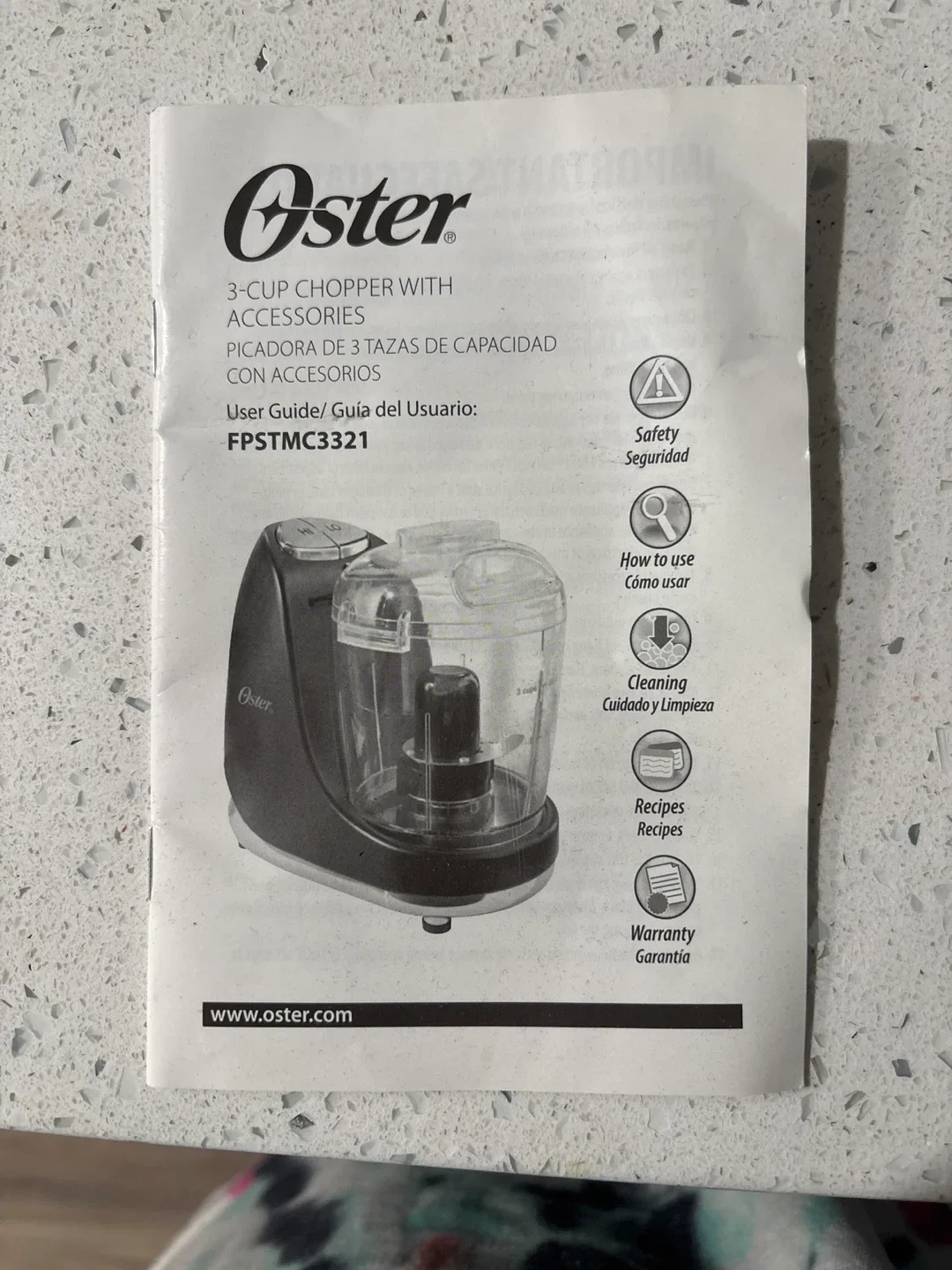 Oster Food Chopper image indicator(3)