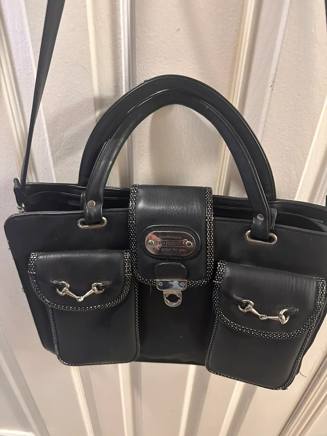 LuLu Black Leather Handbag image indicator(2)