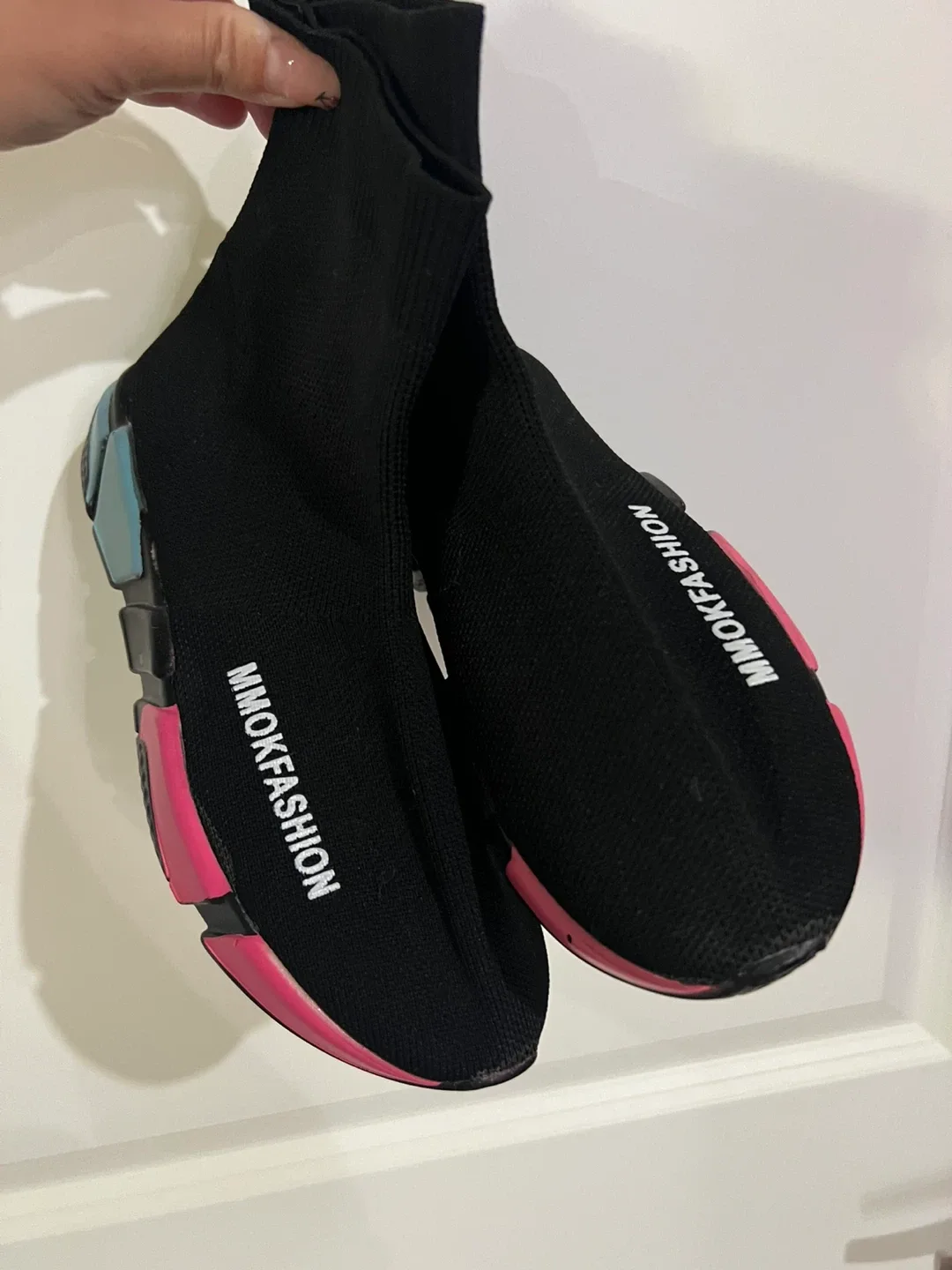 MMOKFashion Black Sock Sneakers image indicator(2)