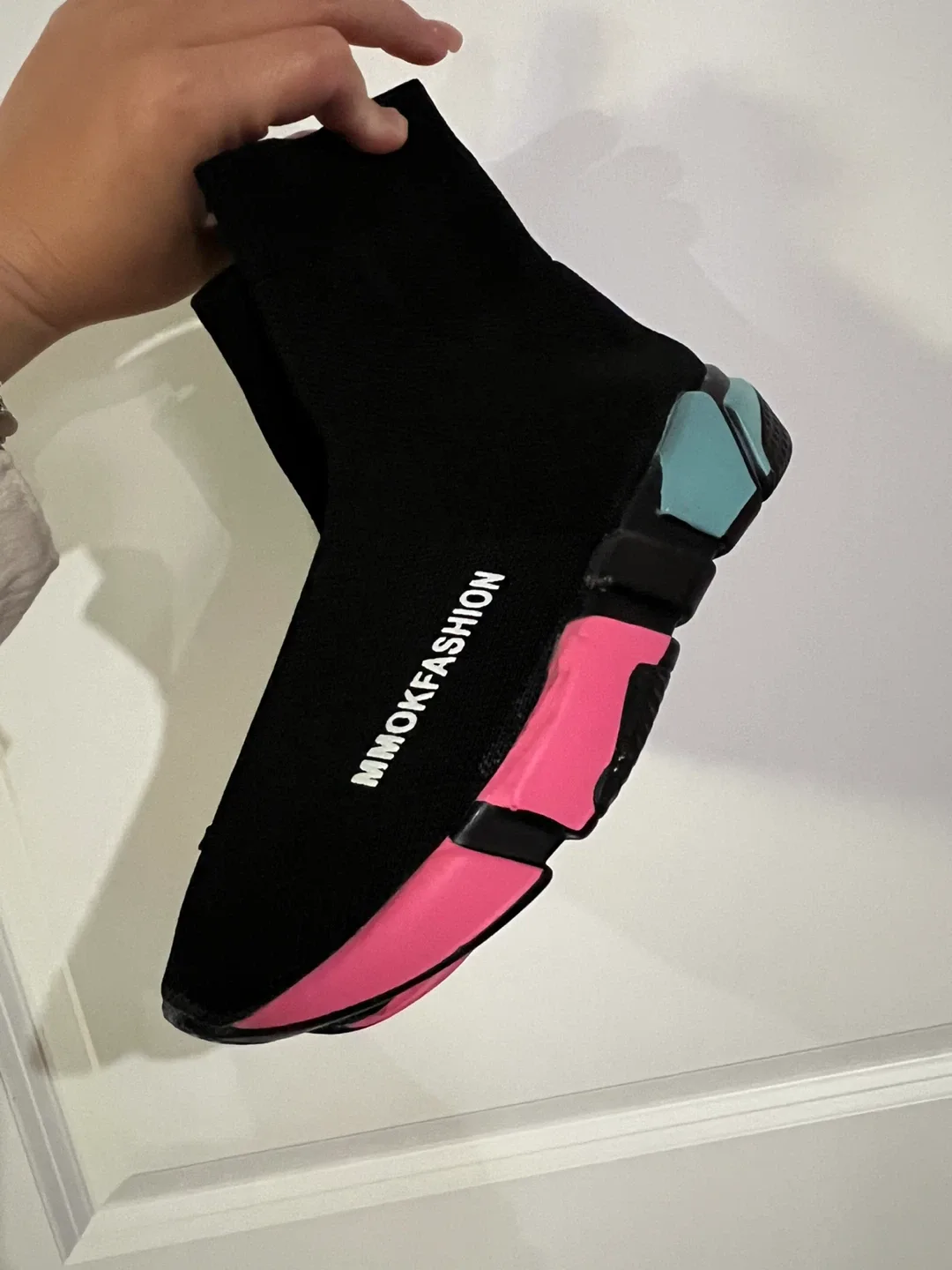 MMOKFashion Black Sock Sneakers image indicator(3)