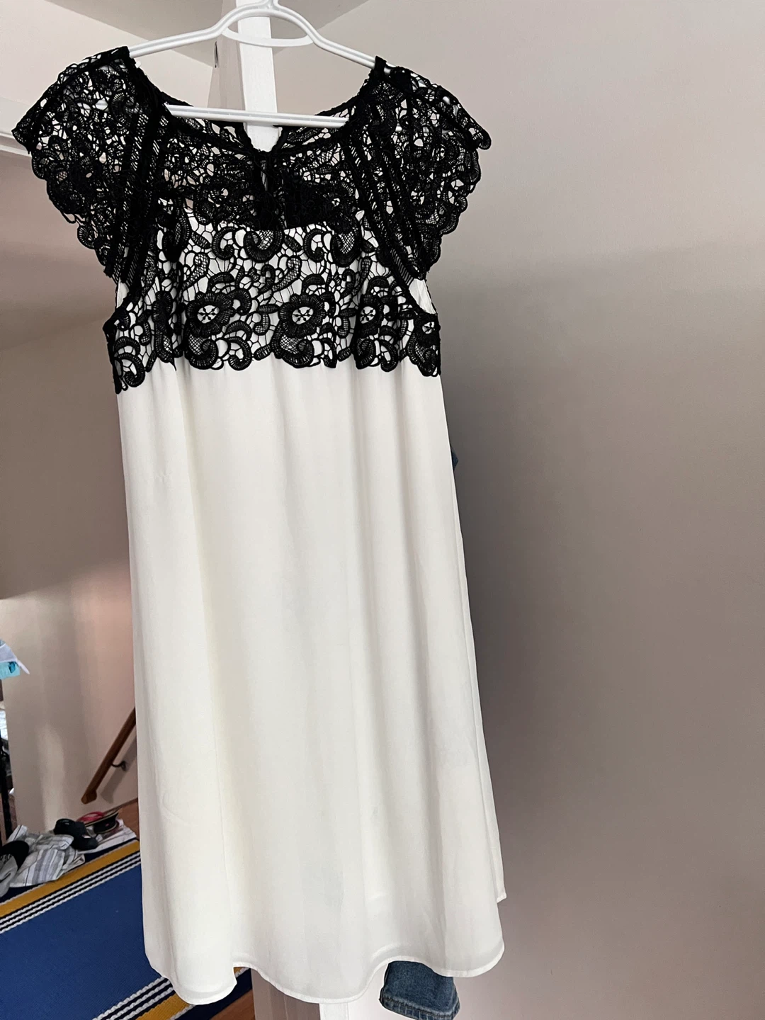 Black & White Lace Dress