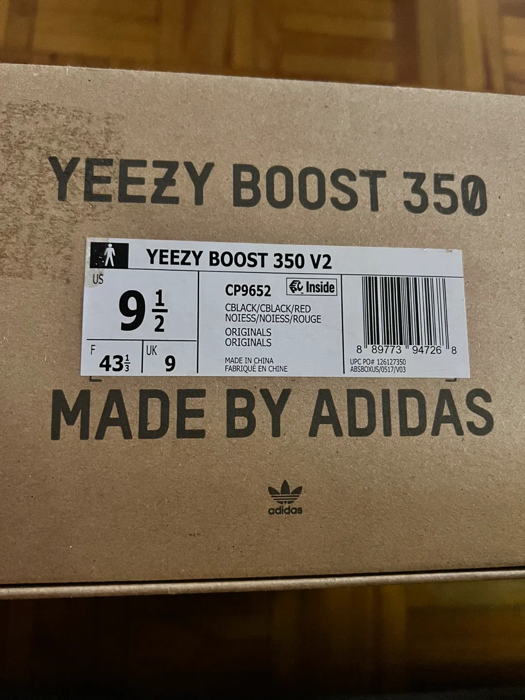 Adidas Yeezy Boost 350 V2 'Bred' - Size 9.5 US image indicator(2)