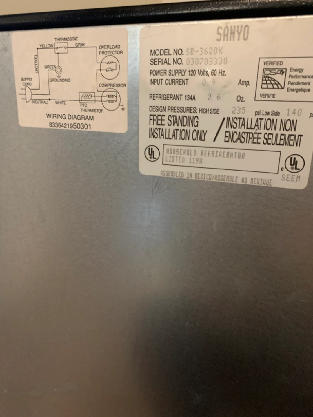 Sanyo Mini Fridge - photo 4