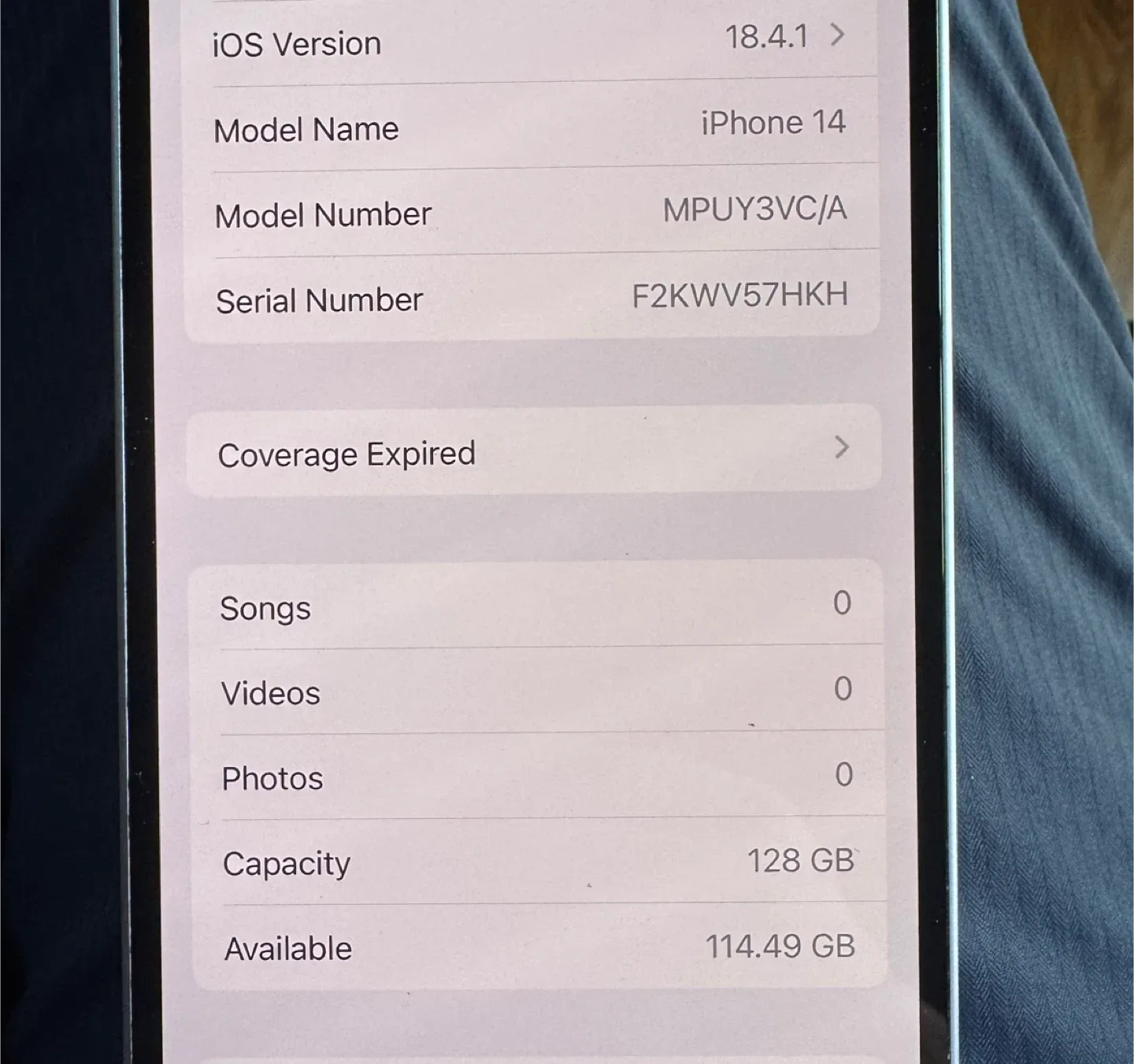 iPhone 14 - 128gb used image indicator(10)