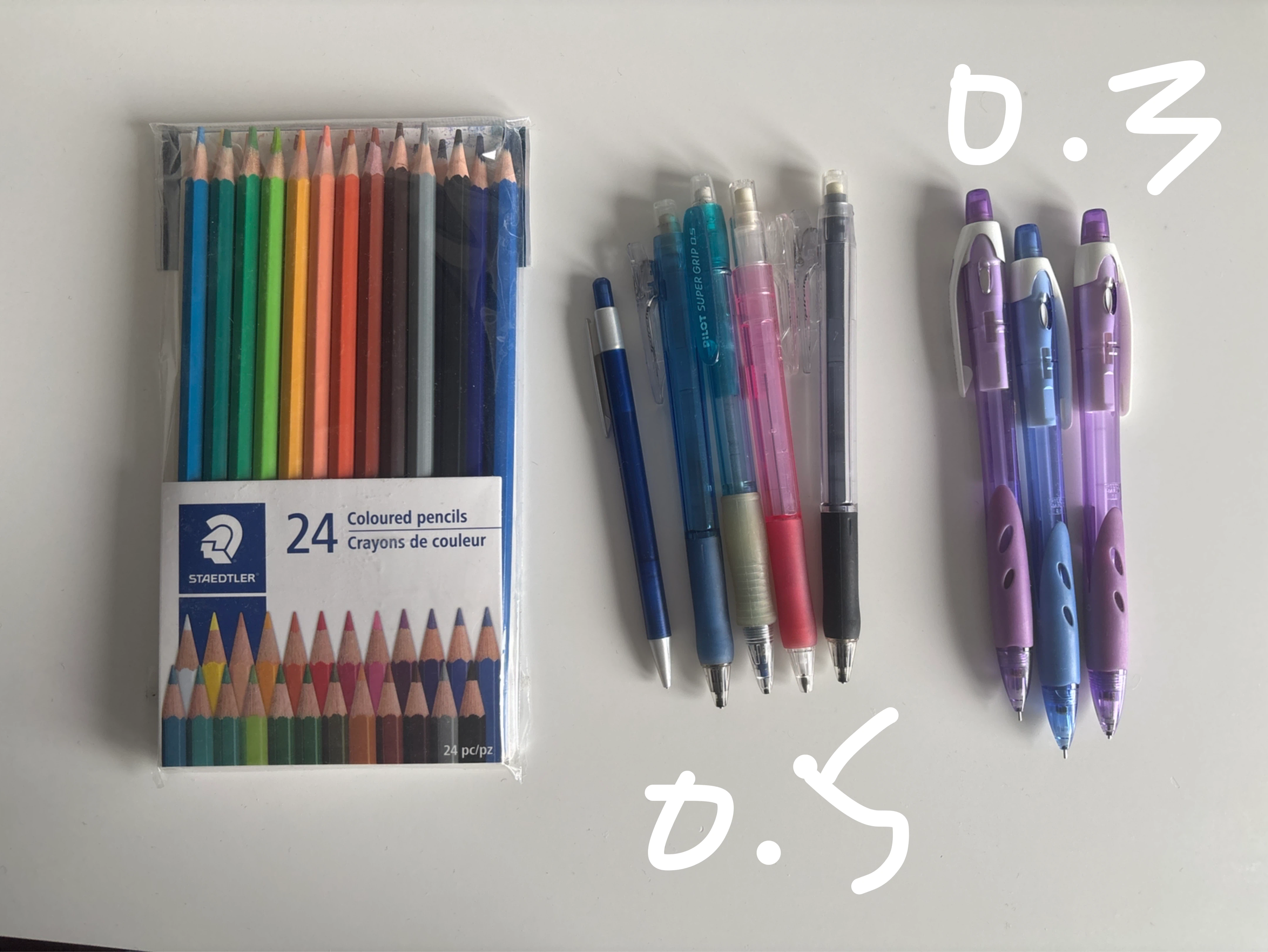 Staedtler 24 Coloured Pencils & mechanical pencils