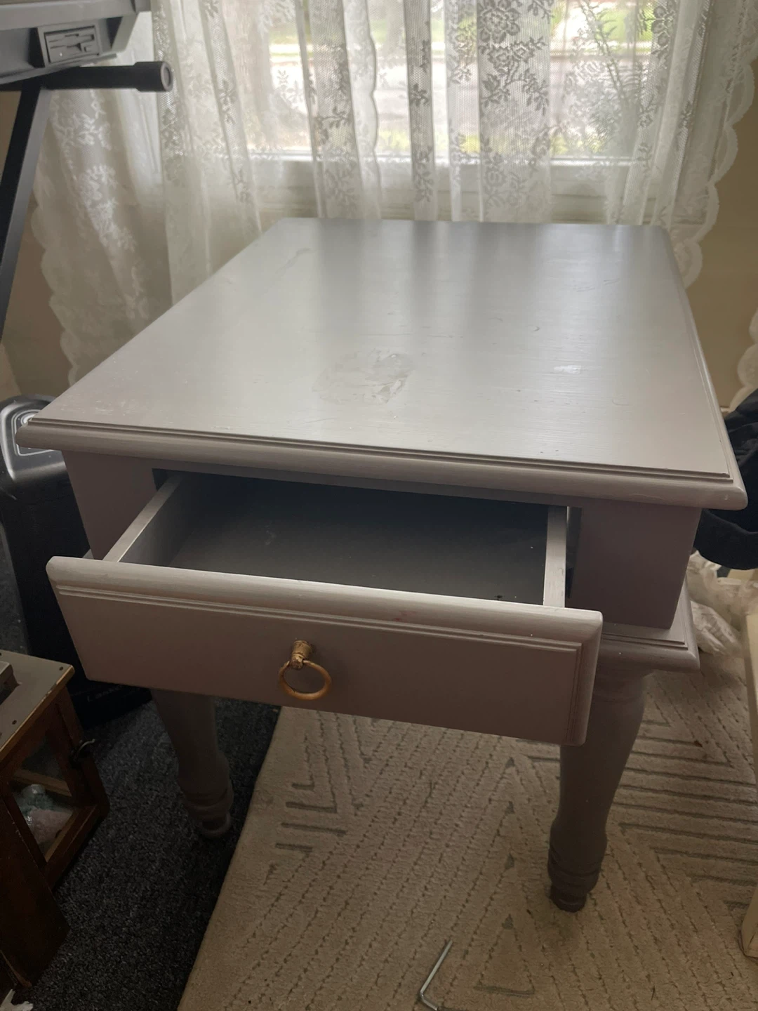 Side Table with Drawer - photo 2