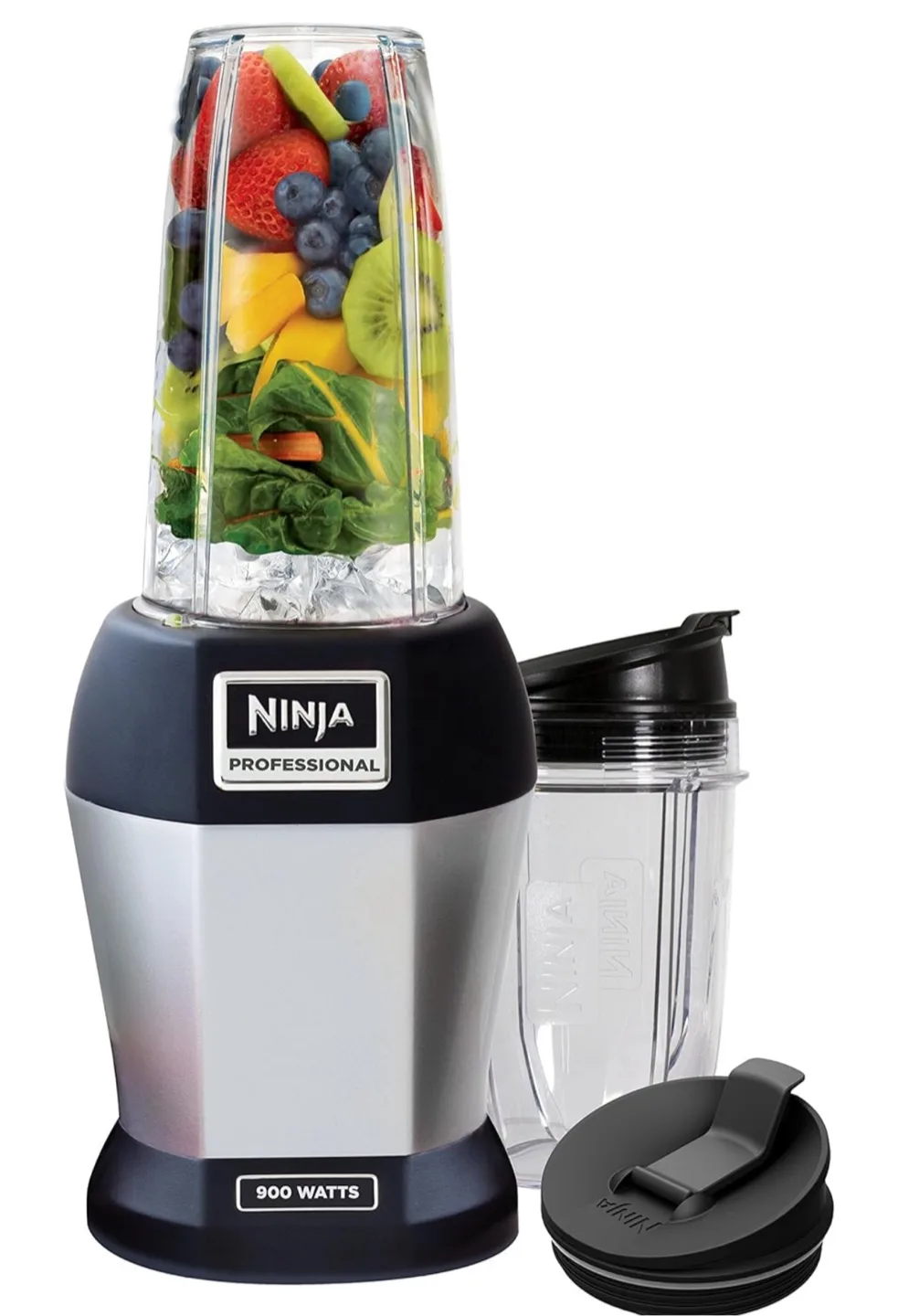 Brand New Ninja Nutri Pro Compact Personal Blender. Silver/Black thumbnail
