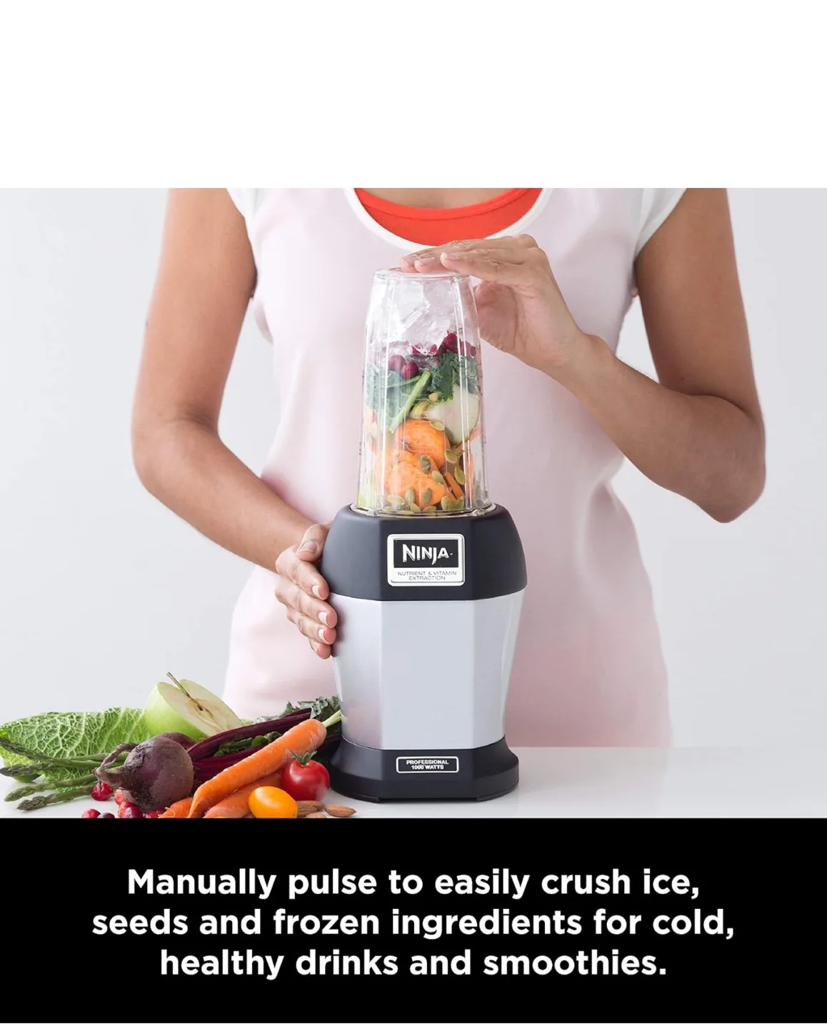 Brand New Ninja Nutri Pro Compact Personal Blender. Silver/Black image indicator(6)