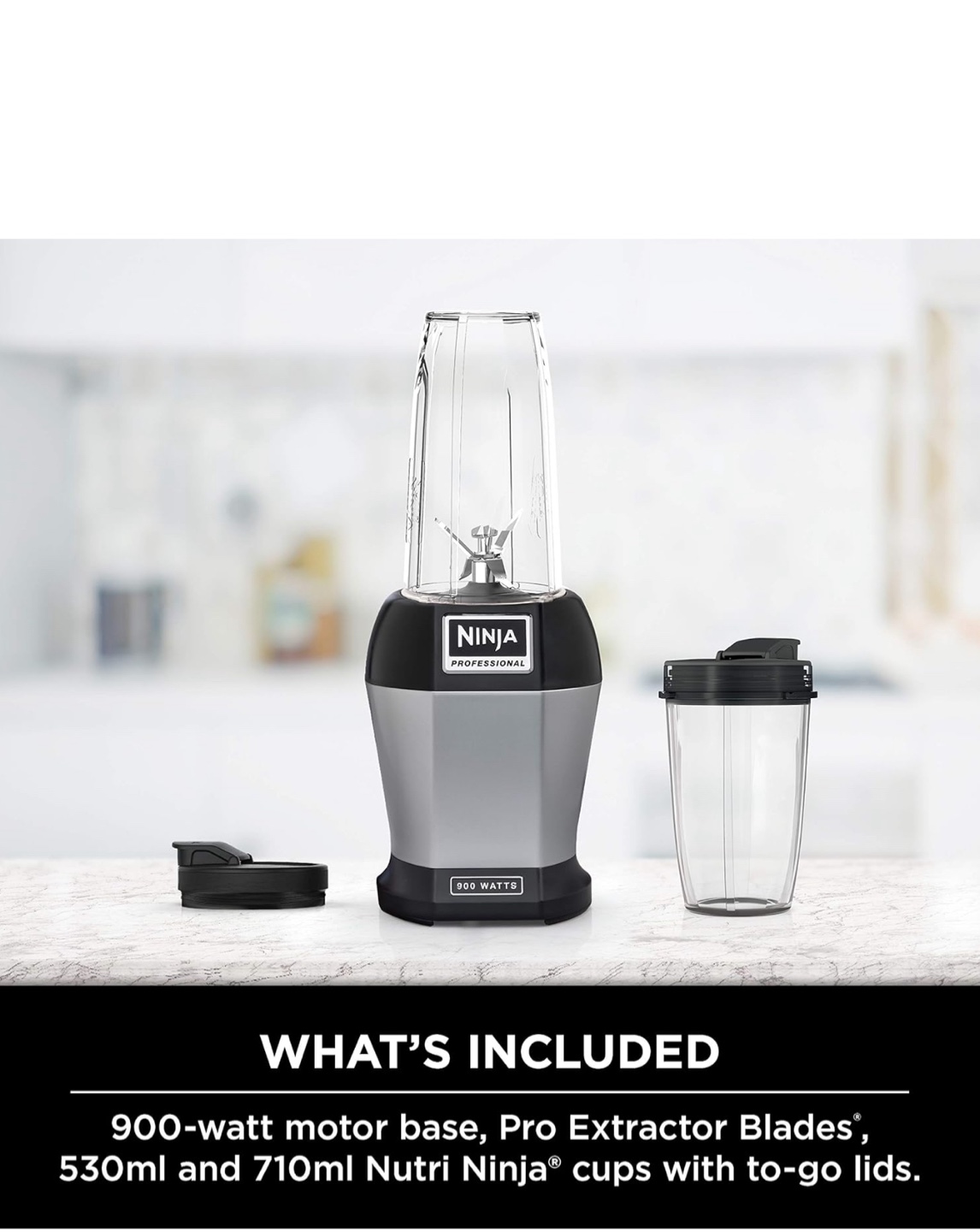 Brand New Ninja Nutri Pro Compact Personal Blender. Silver/Black - photo 2