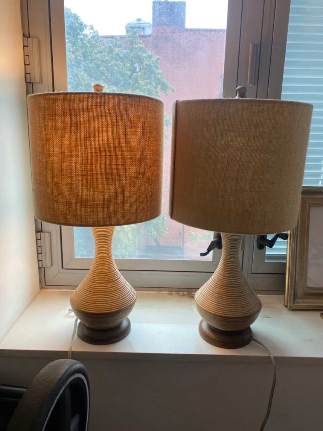 Pair of Table Lamps (21.5” tall)