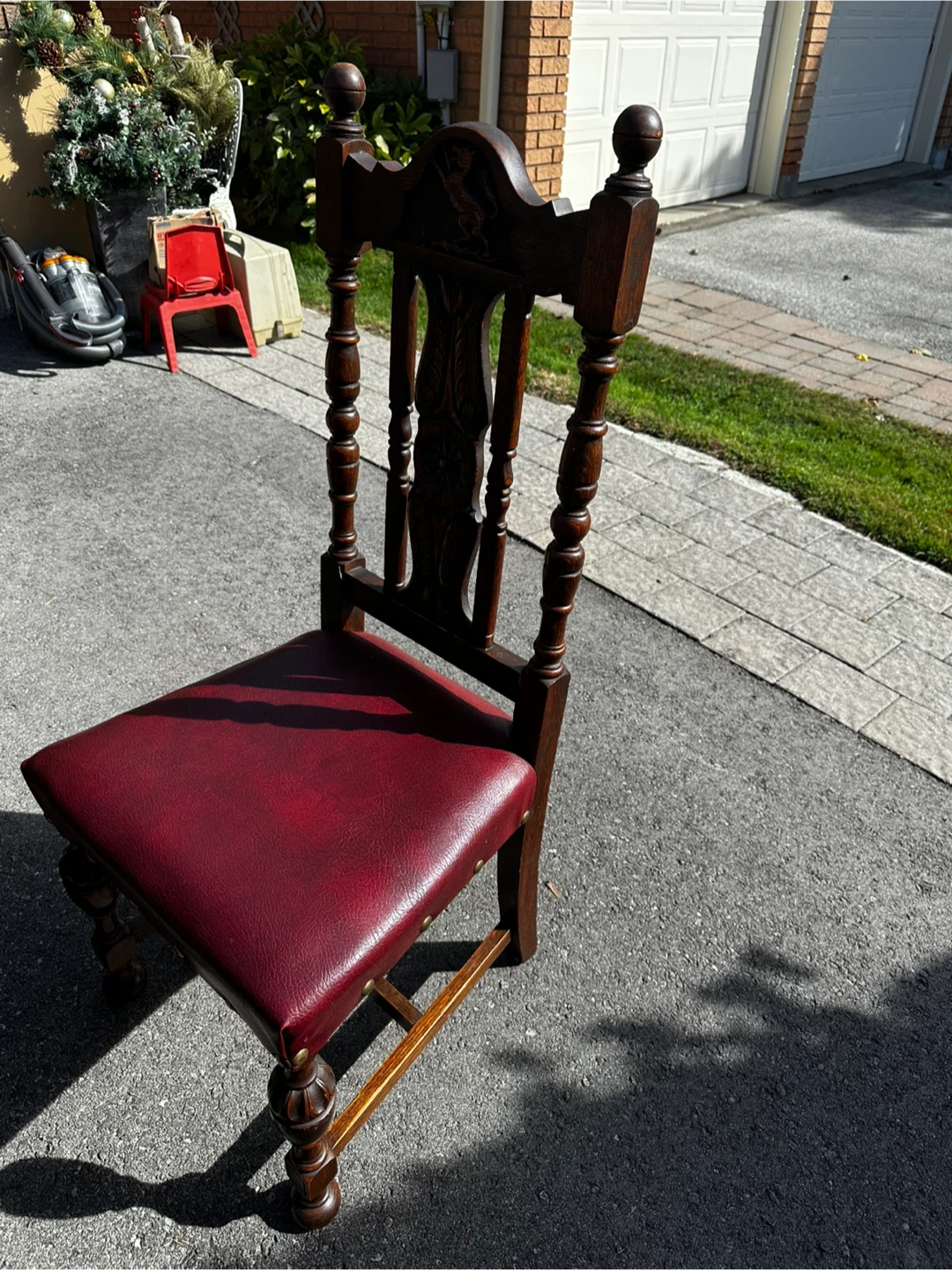 Antique Dining Set - Dark Wood - photo 5