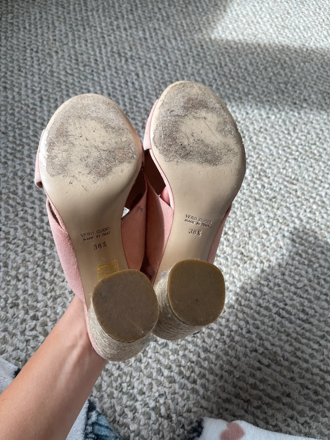 Club Monaco Pink Suede Heels image indicator(4)