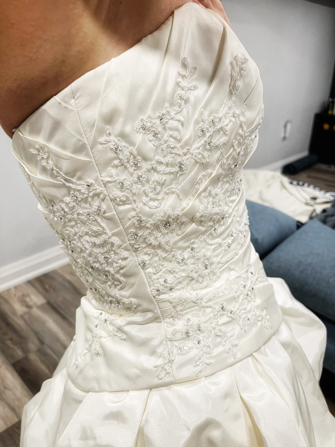 Justin Alexander Wedding Dress - Size 8, Ivory - photo 4