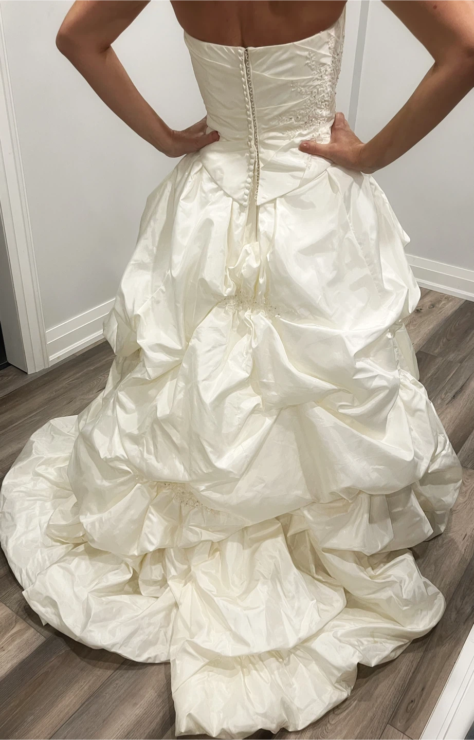 Justin Alexander Wedding Dress - Size 8, Ivory - photo 3