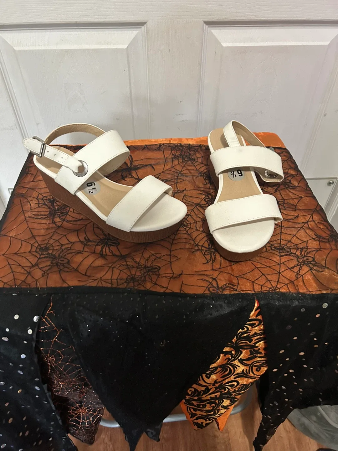 Nautica white sandals. thumbnail