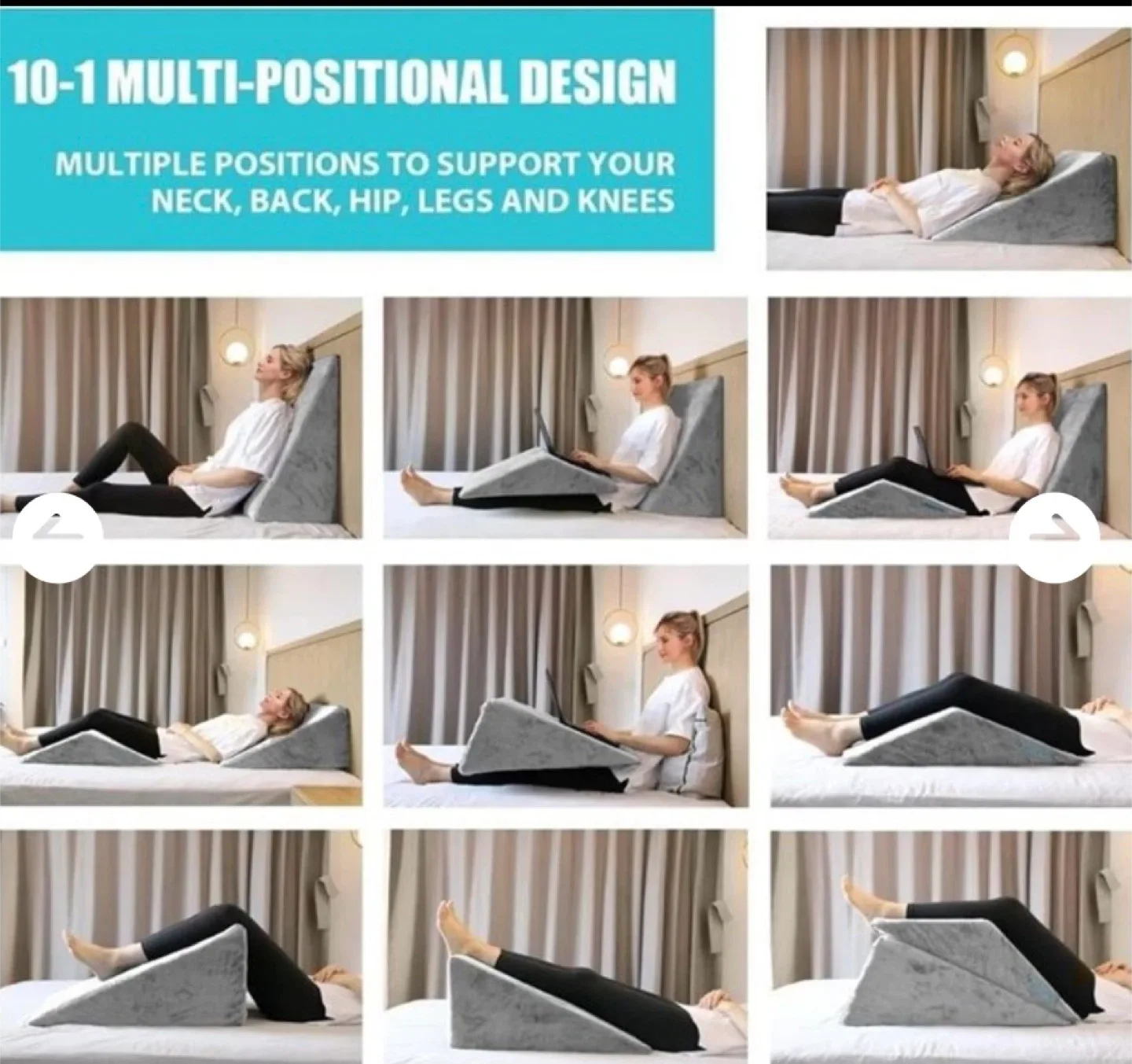 Orthopedic Bed Wedge Pillow 2 pack new in packaging image indicator(2)